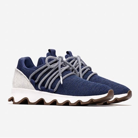 SOREL Kinetic Lace Sneaker in Blue Shadow - Picture 1 of 12